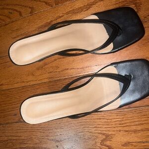 Elegant Black Women's Sandal Heels